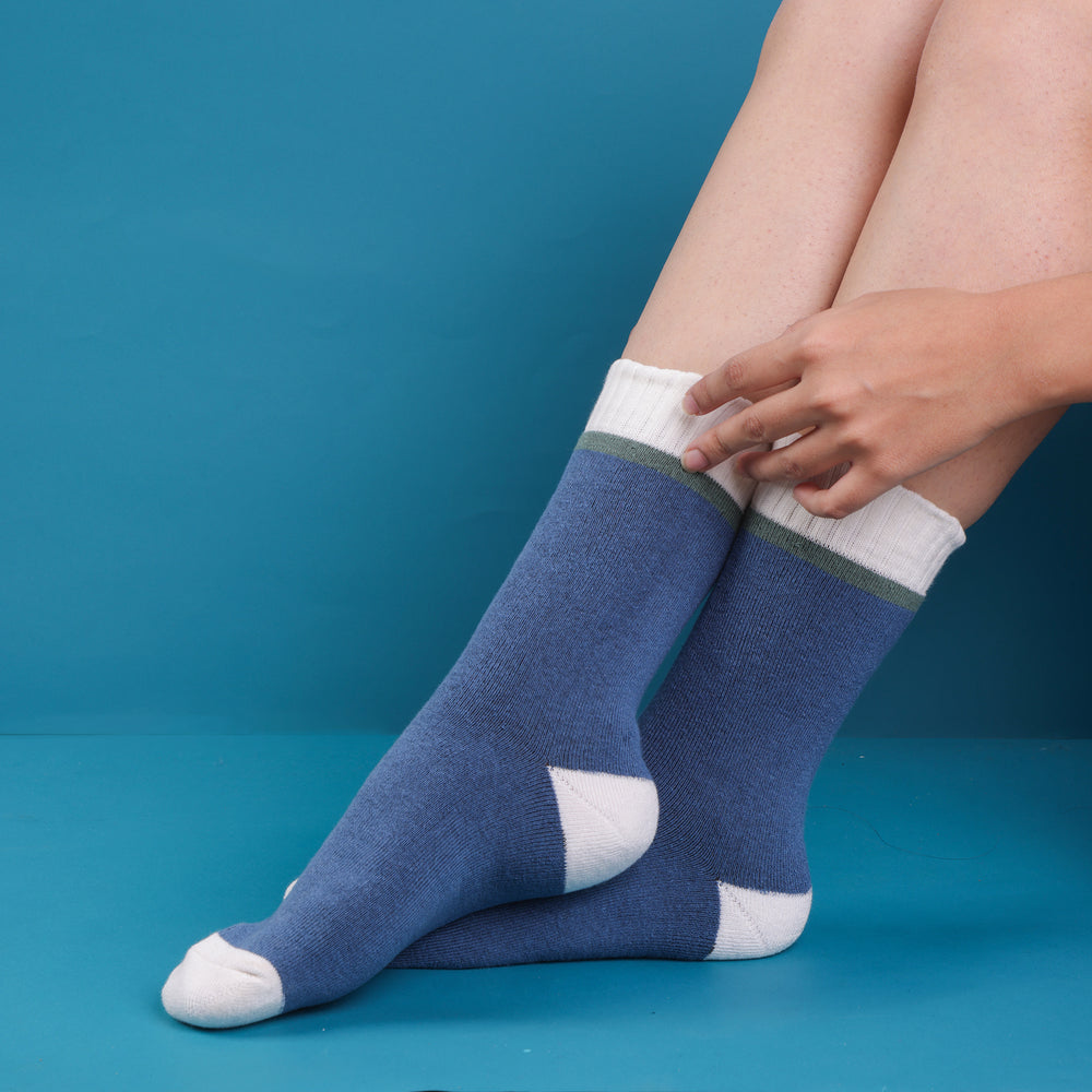 -BLUE/CREAM- DRIZY EDITION- ORGANIC TERRY COTTON-