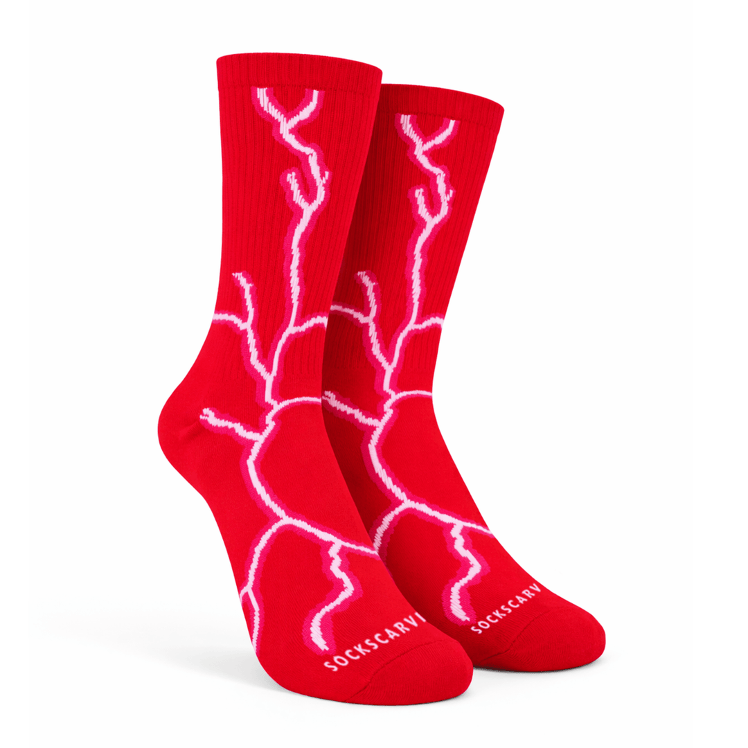 Lightning 2.0 Street Socks - Red