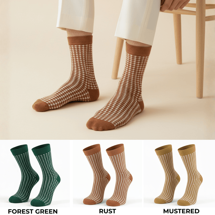 -Sockscarving Houndstooth Edition-
