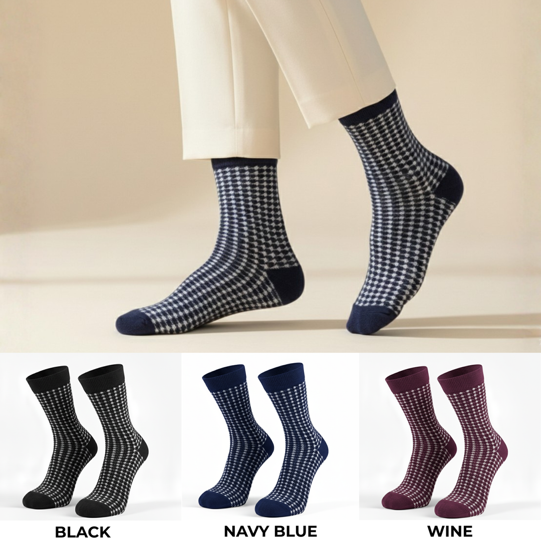 Sockscarving Houndstooth Edition