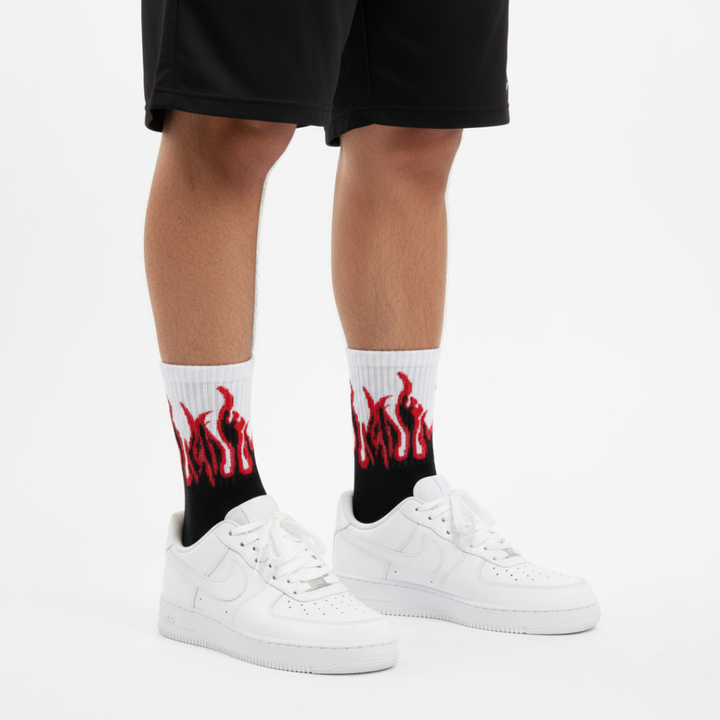 FIRE EDITION - BLACK/WHITE - RED FLAMES