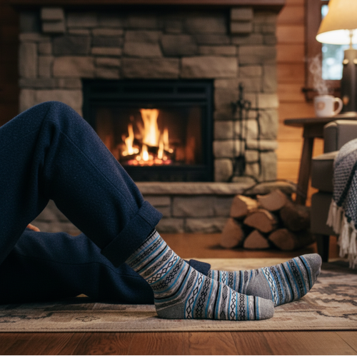 GREY/BLUE- MULTICOLOR WOOLEN EDITION