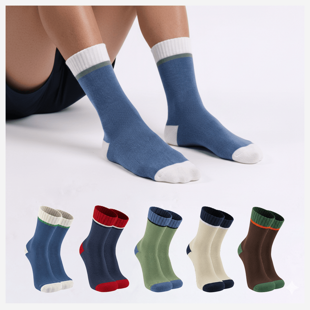 -Sockscarving® Drizy Edition Extra Cushion Cotton Socks | Pack of 5-