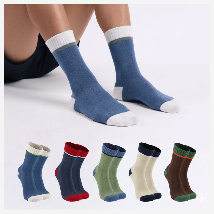 -Sockscarving® Drizy Edition Extra Cushion Cotton Socks | Pack of 5-