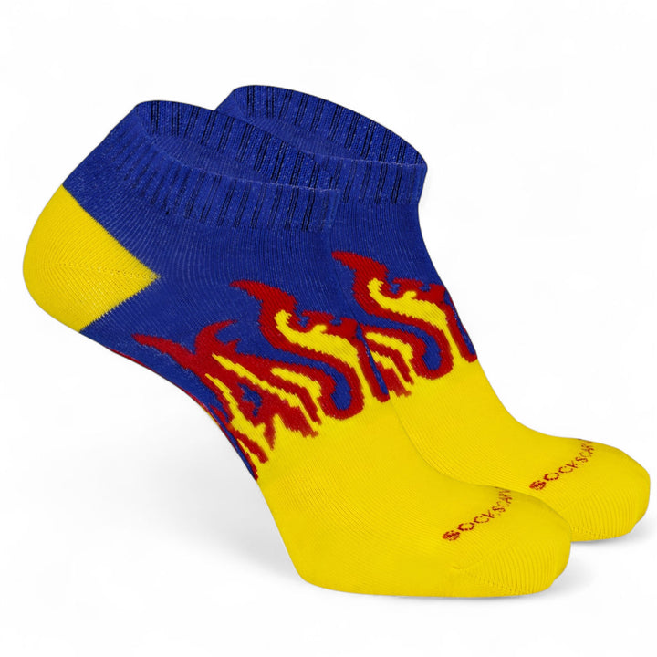 -FIRE NO-SHOW - YELLOW/BLUE- RED FLAMES-