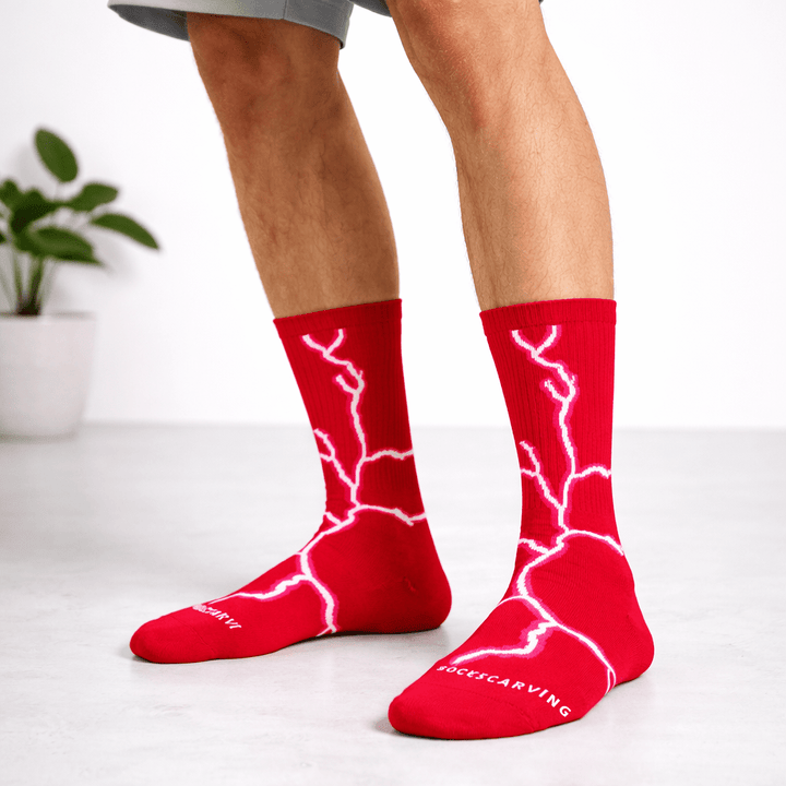 Lightning 2.0 Street Socks - Red