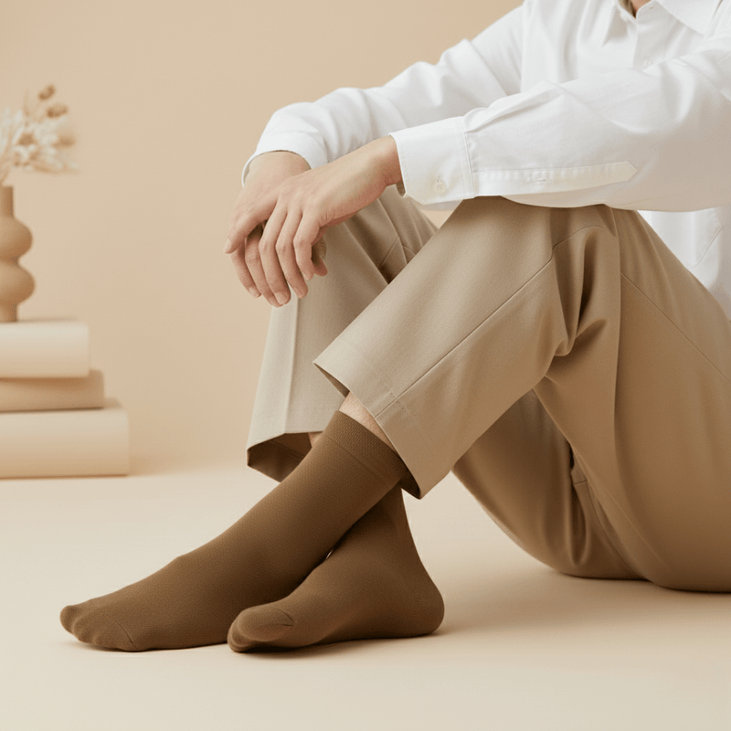 -Brown Bamboo- Timeless Toes-