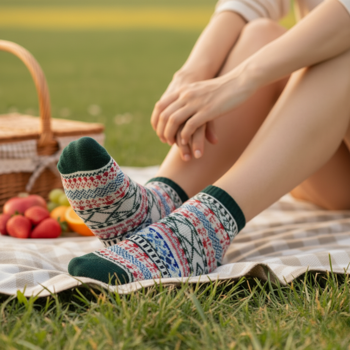 GREEN- MICRO-ARMED NO-SHOW EDITION- ORGANIC COTTON