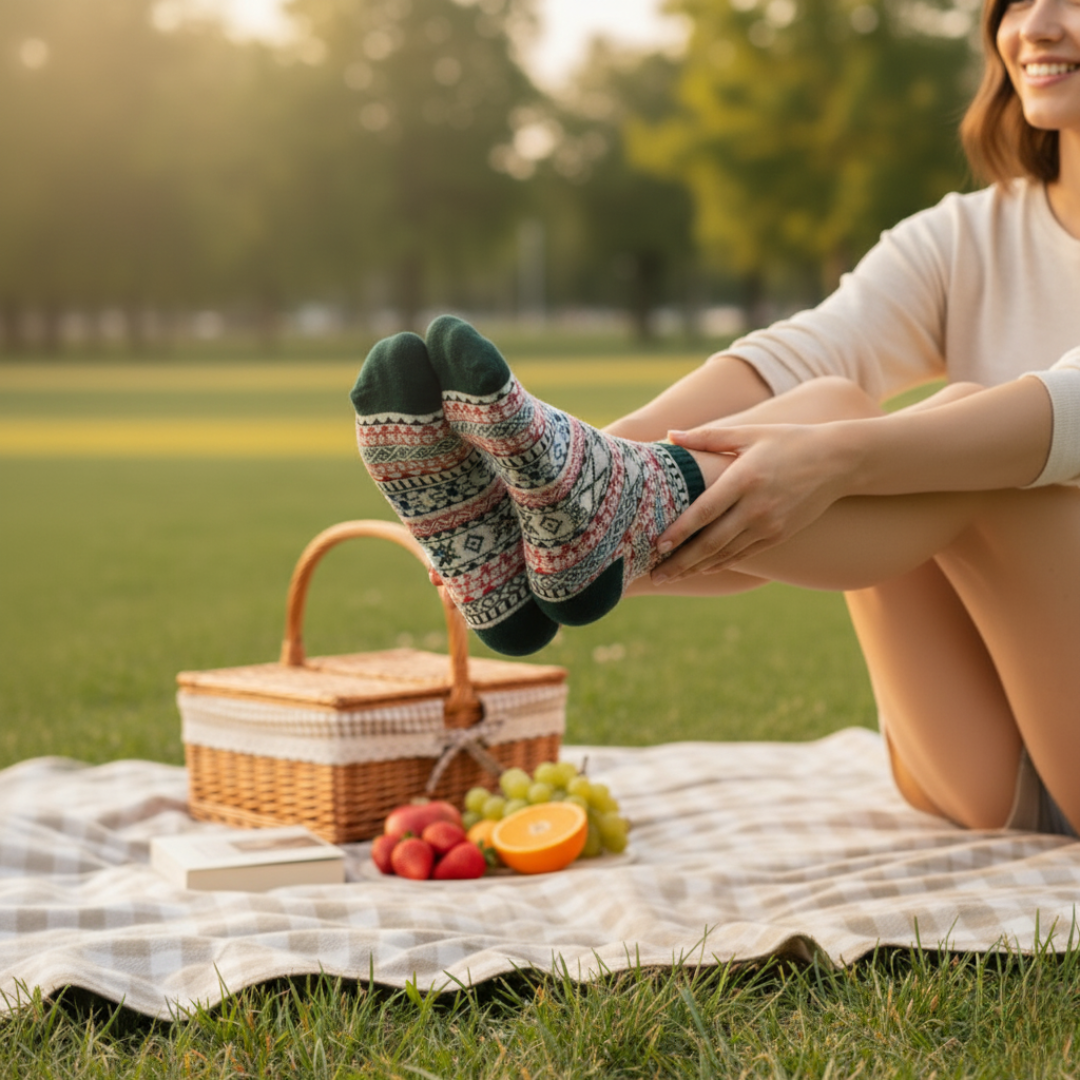 GREEN- MICRO-ARMED NO-SHOW EDITION- ORGANIC COTTON