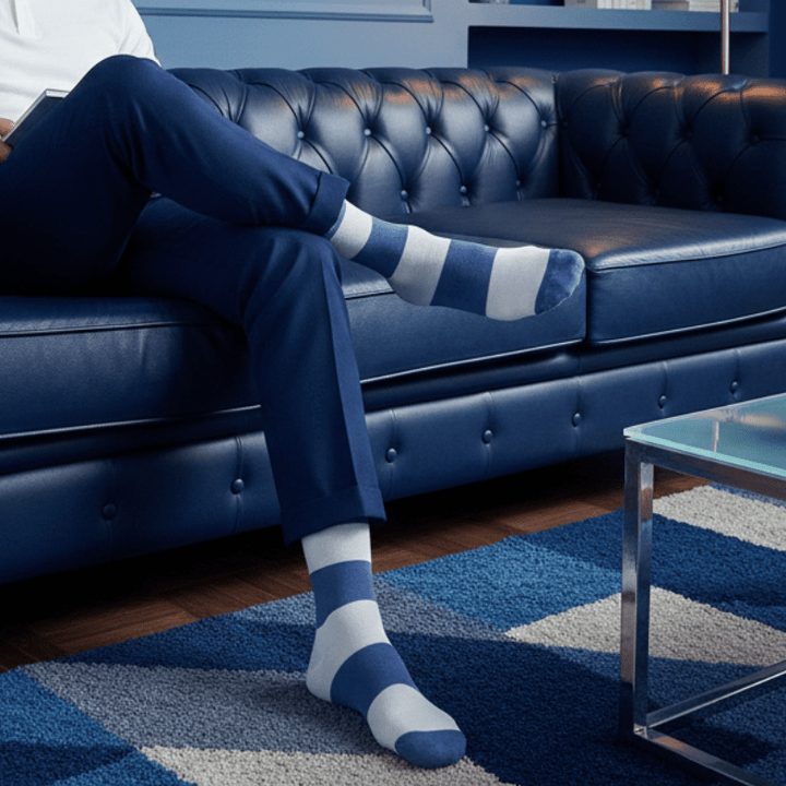 -Bombay Grey &amp; White Stripe Bamboo- Monochrome Master-