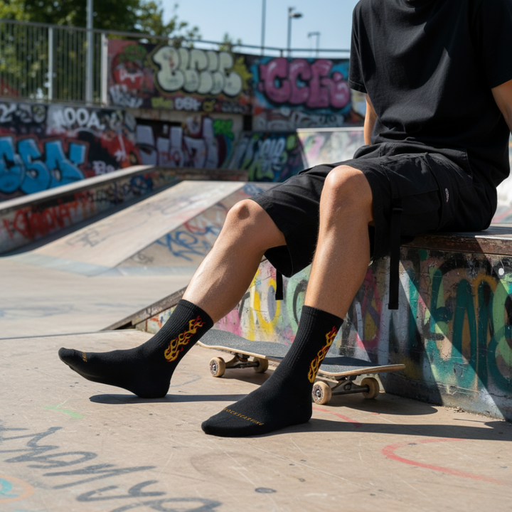 BLACK/YELLOW FLAME- FIRE 2.0 EDITION