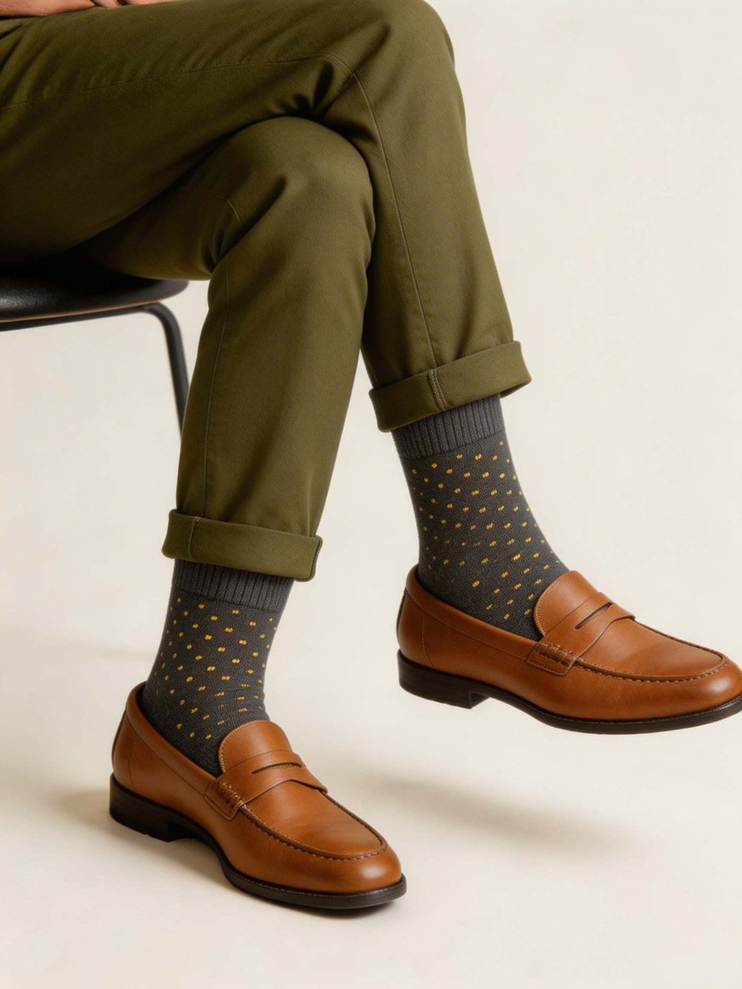 Polka Dot Edition - Dark Grey/Yellow dots