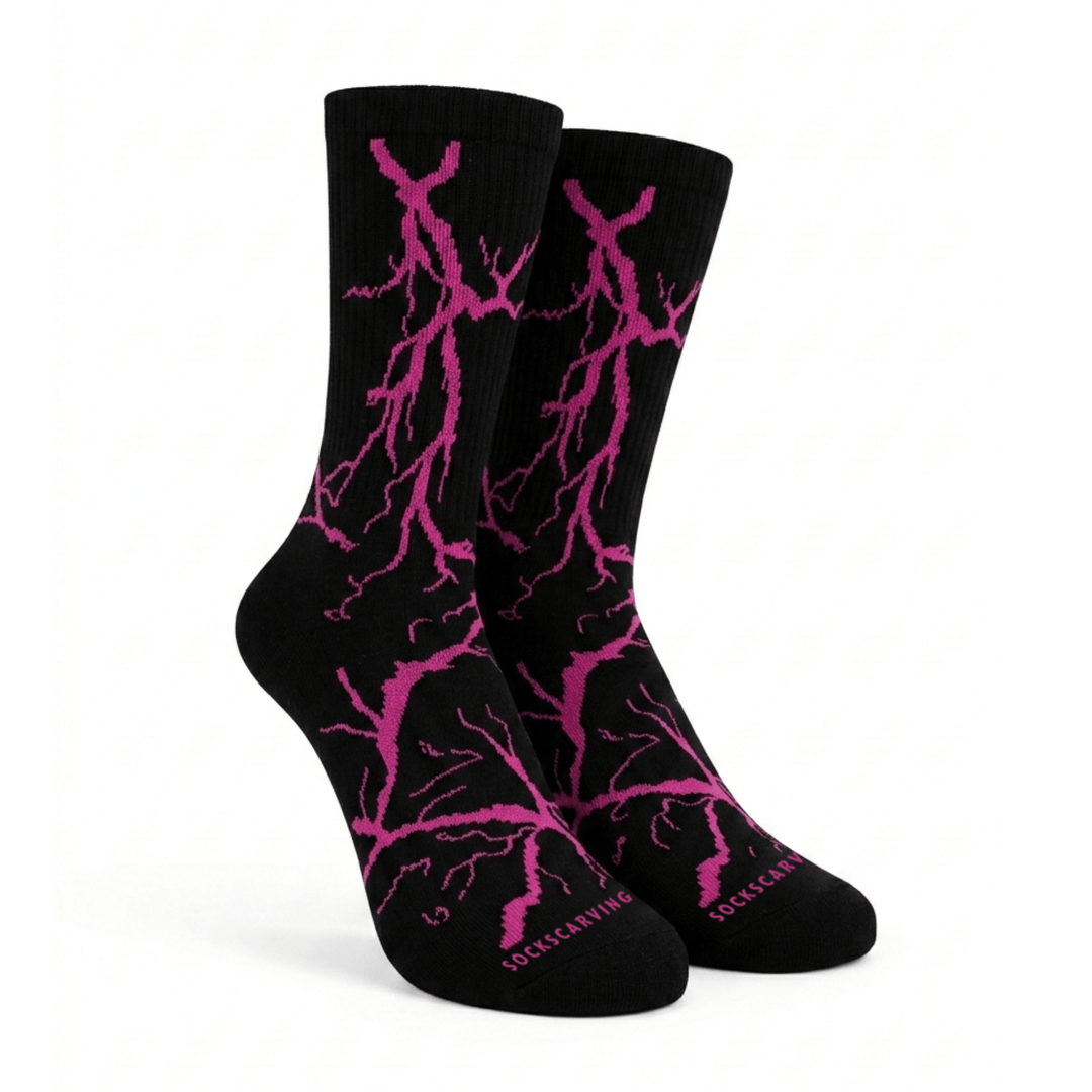 Lightning 2.0 Thunder Socks-Black Pink