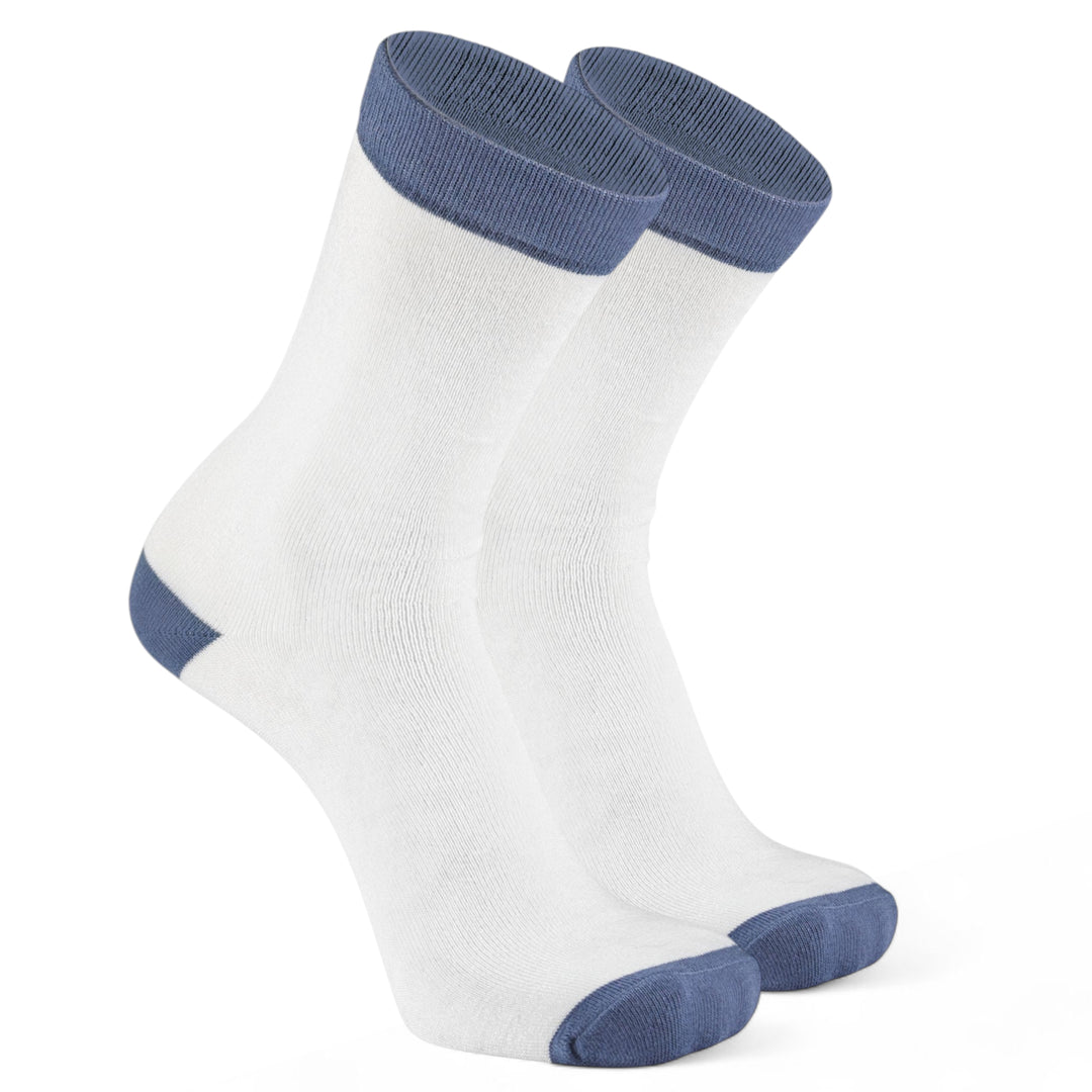 White & Bombay Grey Edge Bamboo- Monochrome Master