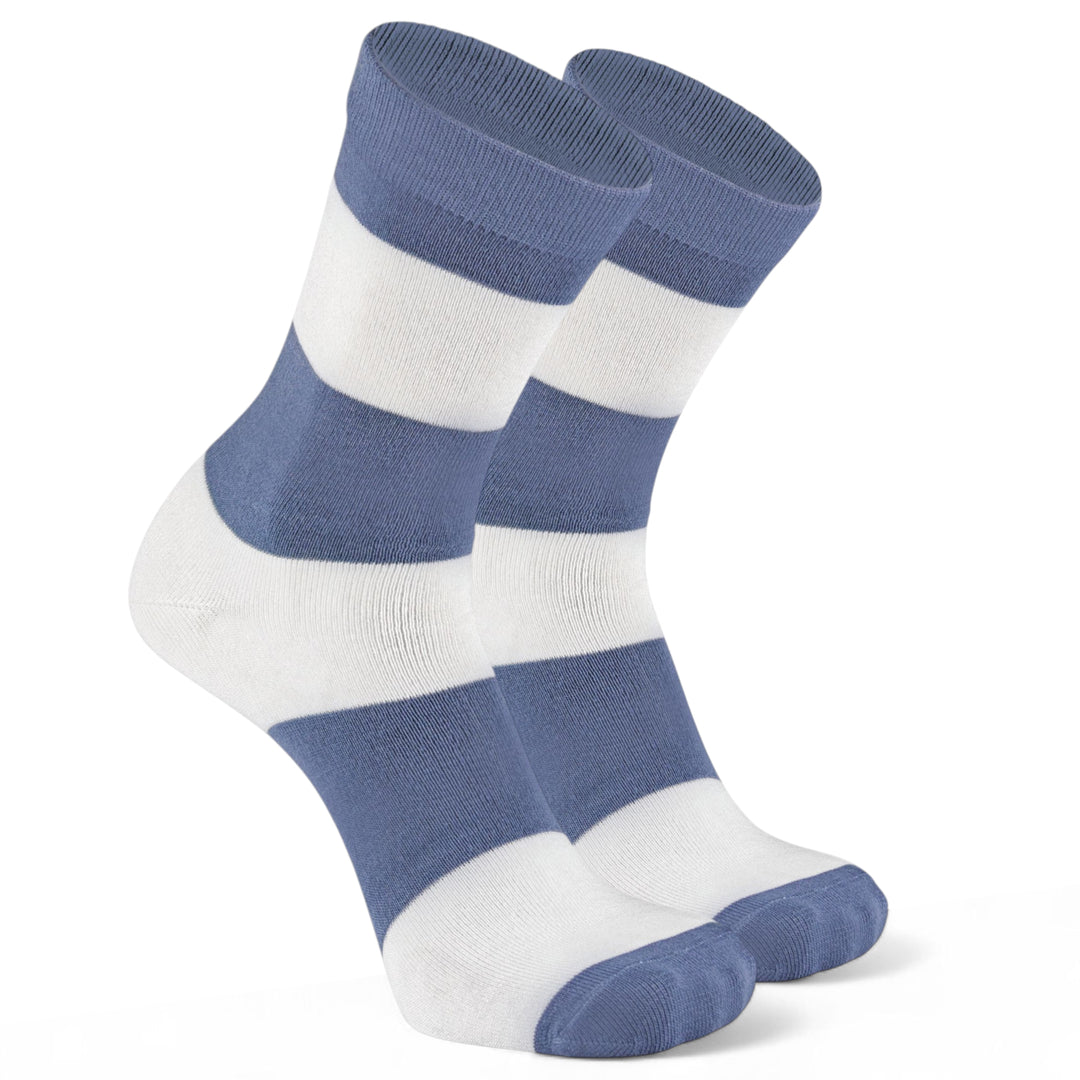 -Bombay Grey &amp; White Stripe Bamboo- Monochrome Master-
