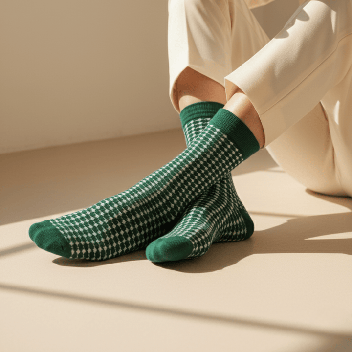-Sockscarving Houndstooth Edition-