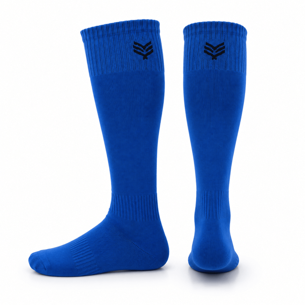 -Sports Solid Knee length Socks - Blue-