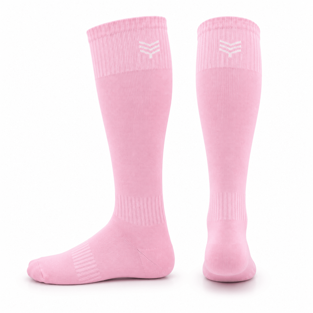 -Sports Solid Knee length Socks - Pink-