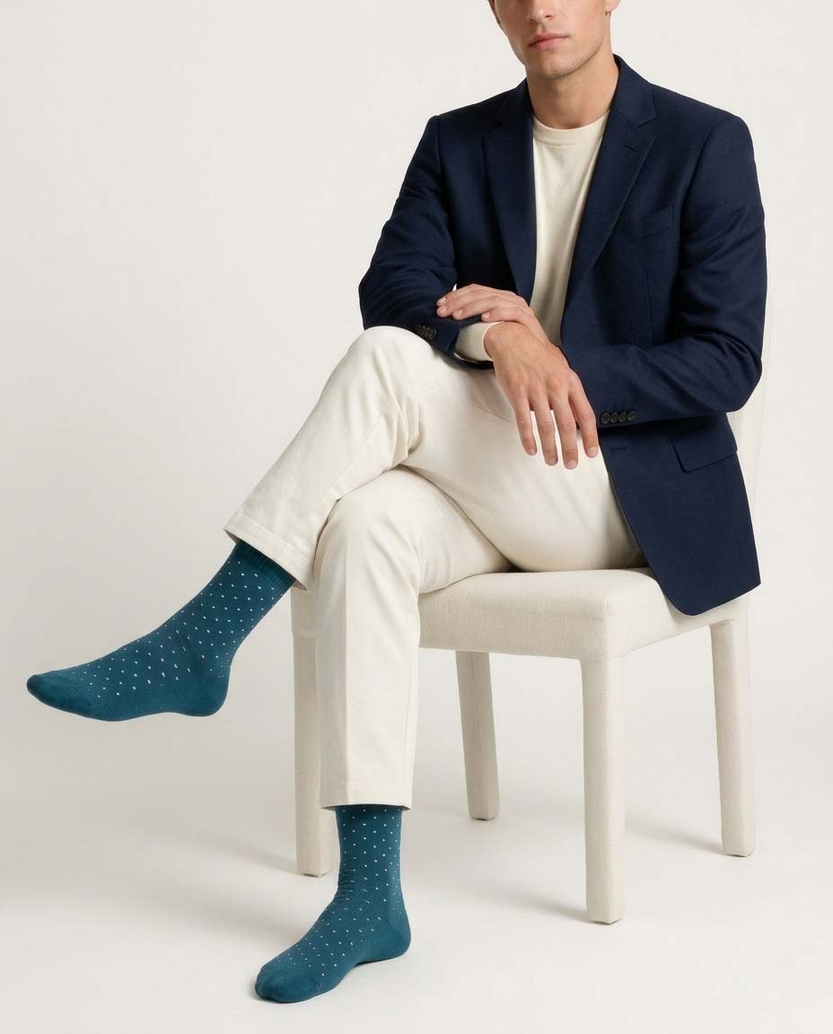 Polka Dot Edition - Teal Blue/White dots