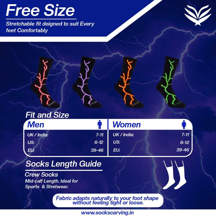 Sockscarving® Lightning 2.0 Bolt Edition