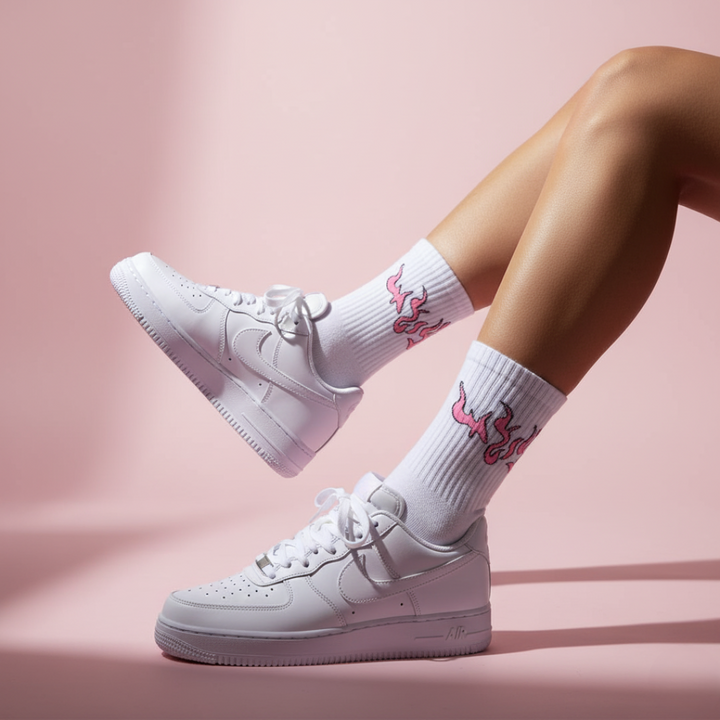 WHITE/PINK FLAME- FIRE 2.0 EDITION