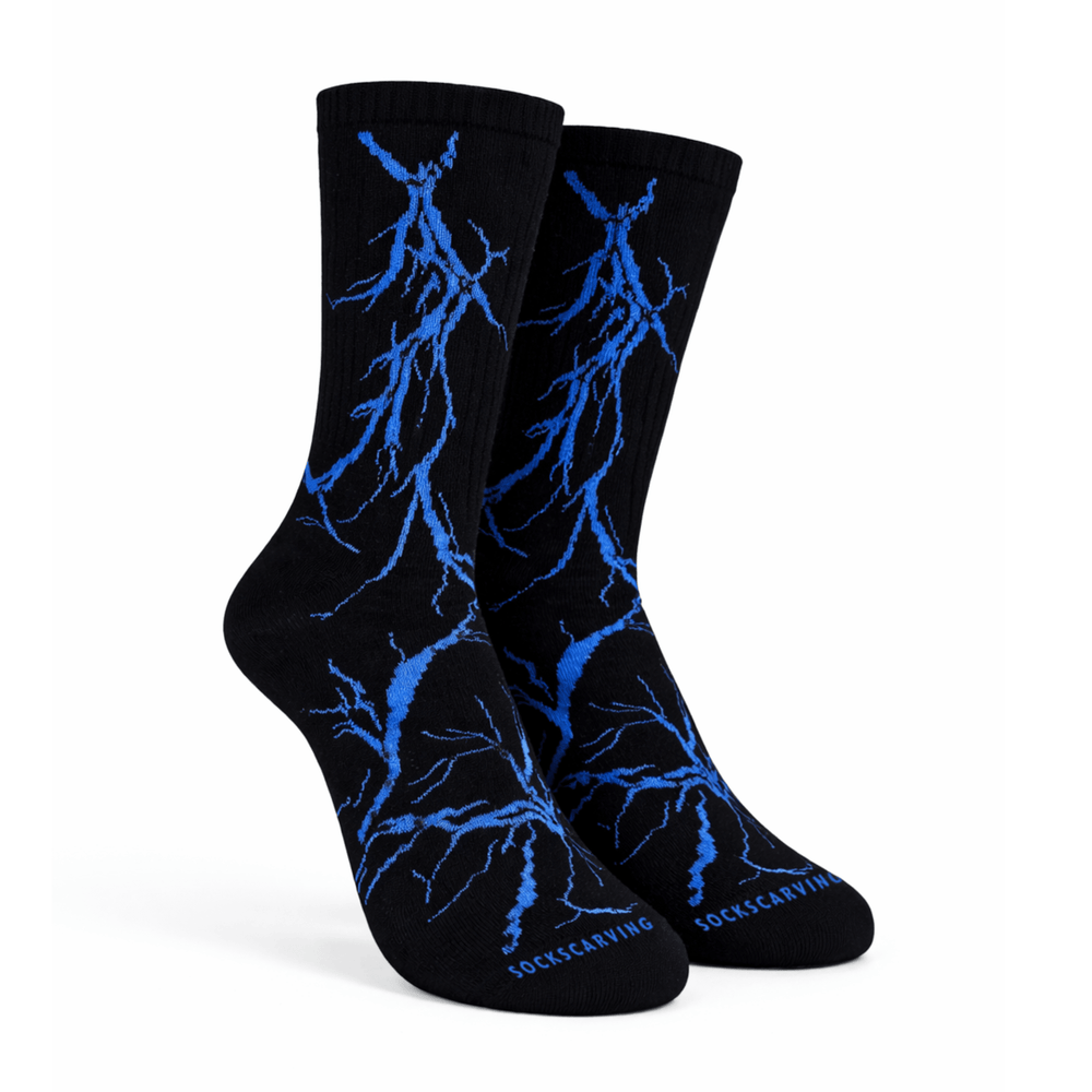 -Lightning 2.0 Thunder Socks-Black Blue-