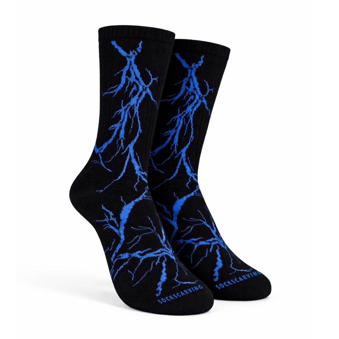Lightning 2.0 Thunder Socks-Black Blue