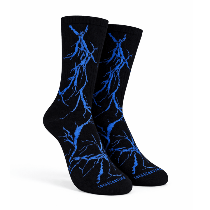 Lightning 2.0 Thunder Socks-Black Blue