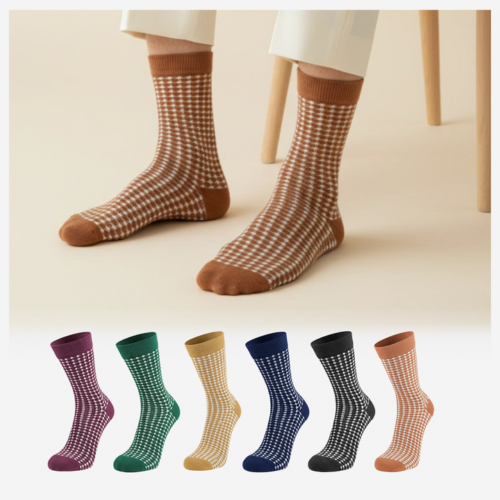 Sockscarving Houndstooth Edition