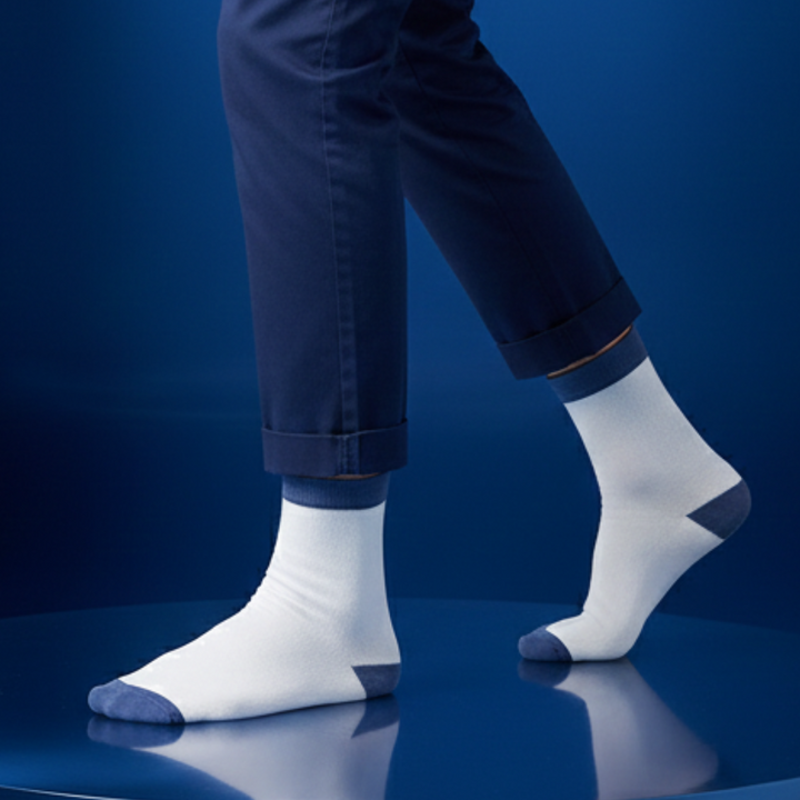 White & Bombay Grey Edge Bamboo- Monochrome Master