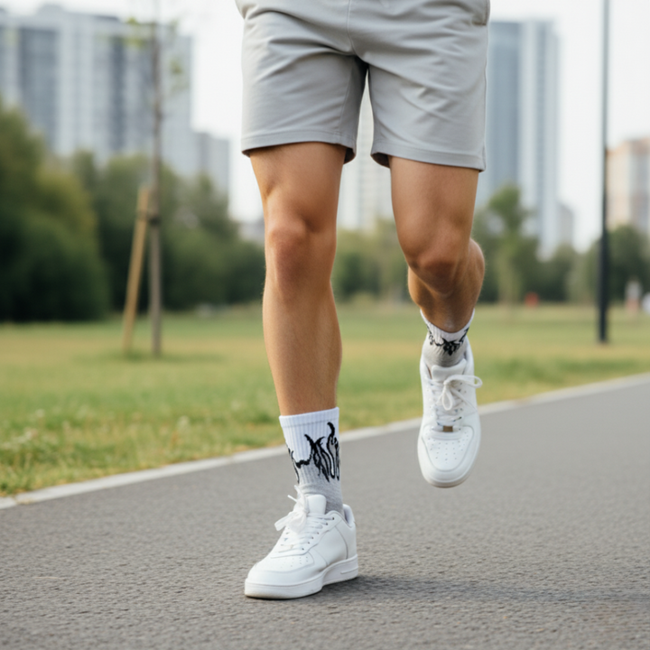 FIRE EDITION - GREY/WHITE - BLACK FLAMES