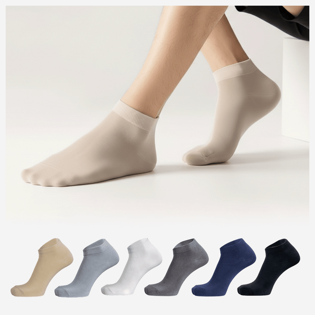 Alpha 2.0 ankle socks pack of 5 – 85% combed cotton spandex everyday socks for men and women | Sockscarving® 