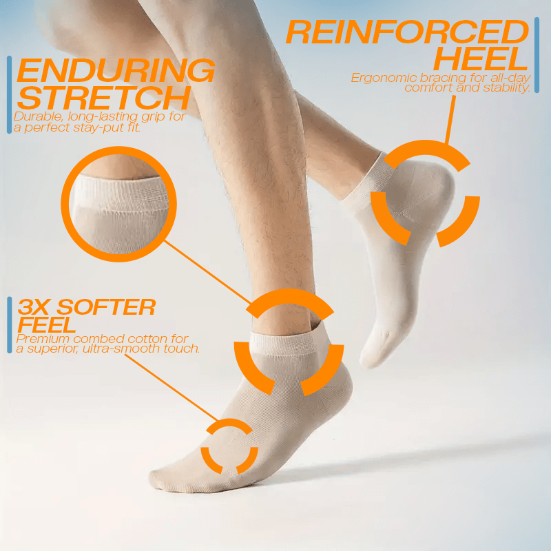 Alpha 2.0 ankle socks pack of 5 – 85% combed cotton spandex everyday socks for men and women | Sockscarving® 