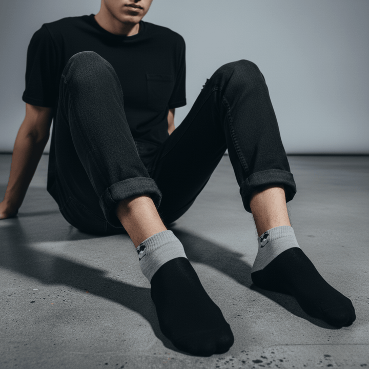 Anti-loosen elastic ankle socks that stay up all day – Pembrey fun edition unisex cotton socks | Sockscarving®