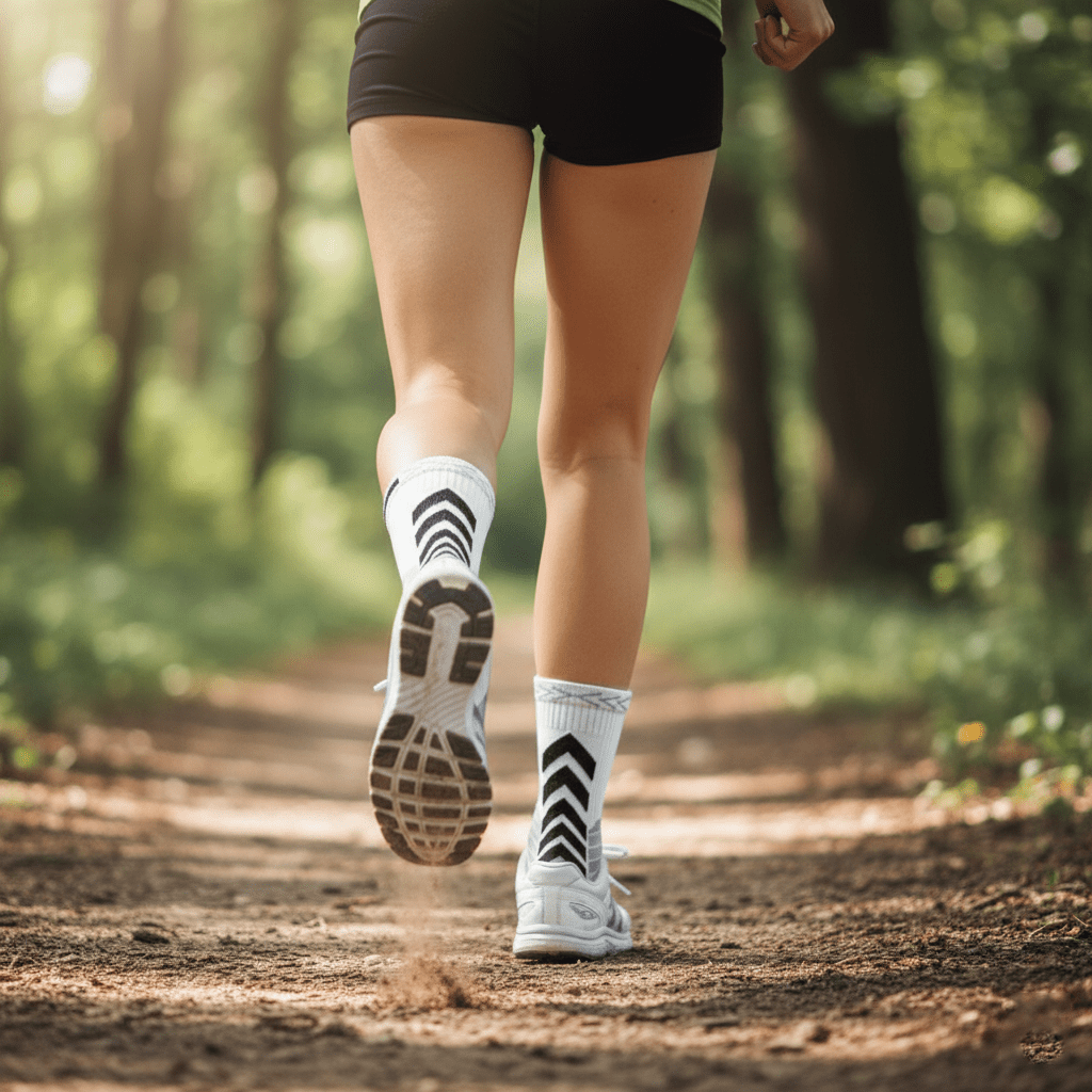 Anti-loosen elastic stretch sports crew socks – stays up during gym running and workouts | Sockscarving®