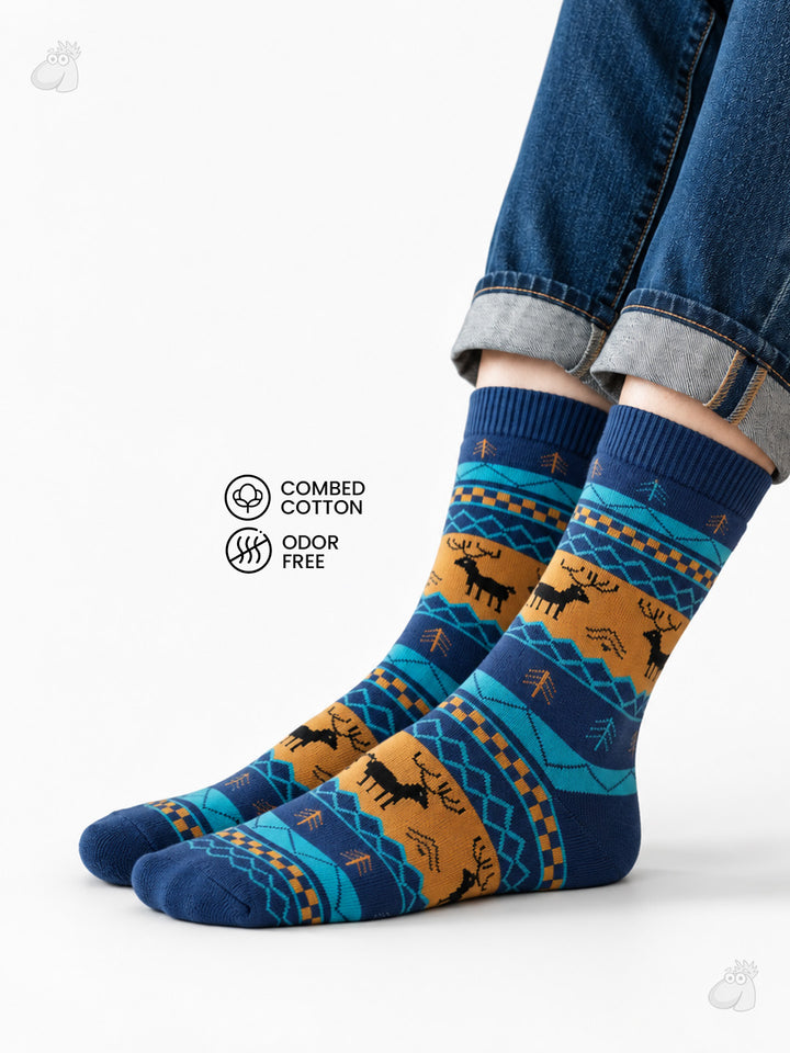 Reindeer Cozy Wool Full-Length Winter Edition