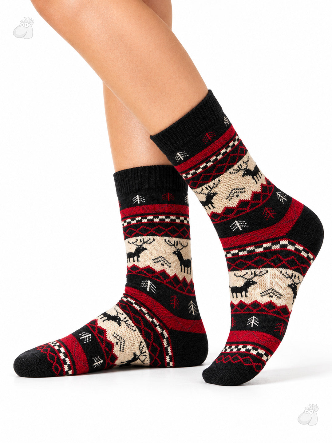 Reindeer Cozy Wool Full-Length Winter Edition