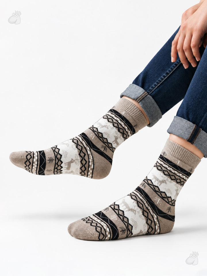 Reindeer Cozy Wool Full-Length Winter Edition