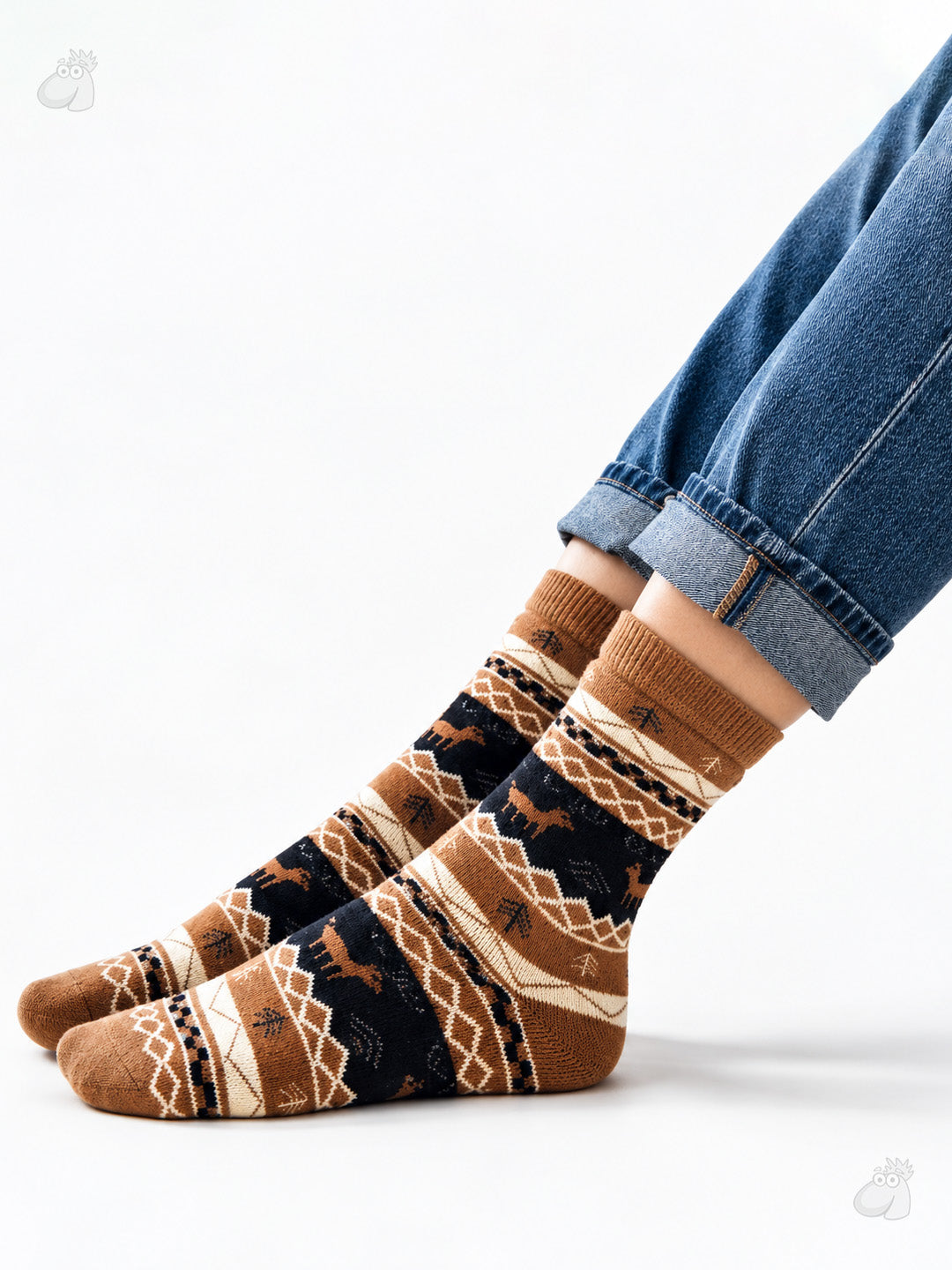 Reindeer Cozy Wool Full-Length Winter Edition