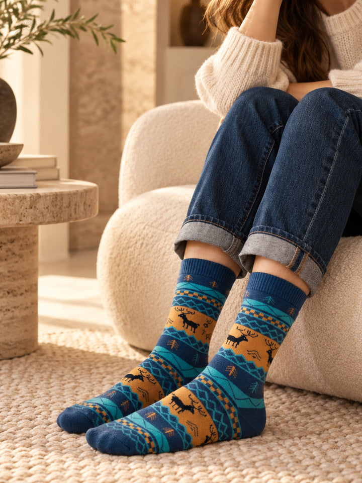 Reindeer Cozy Wool Full-Length Winter Edition