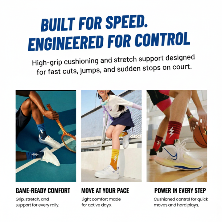 Sockscarving Boltflex Court Socks