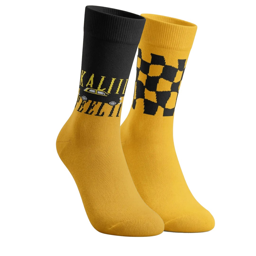 Bomboja Kaliii Peeliii Edition Full Length Cotton Crew Socks-Bomboja - Kaliii Peeliii-