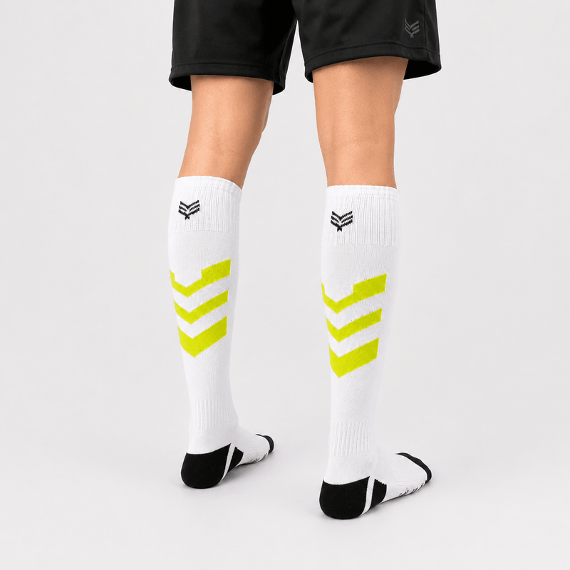 -Goal Grabbers Socks - White/Neon-