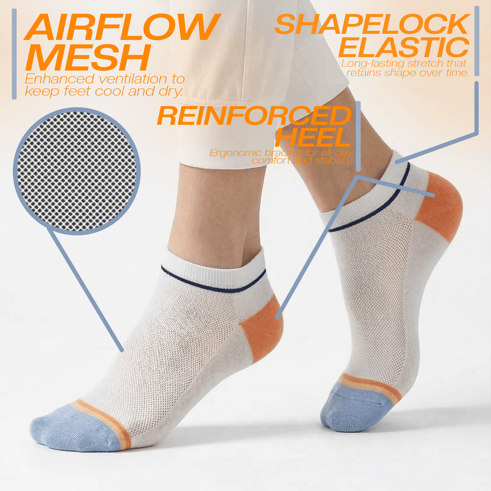 Chrome Edition Low Cut Ankle Cotton Socks-Sockscarving® Chrome Edition Socks-