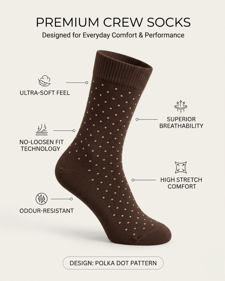 Polka Dot Edition - Brown/White dots