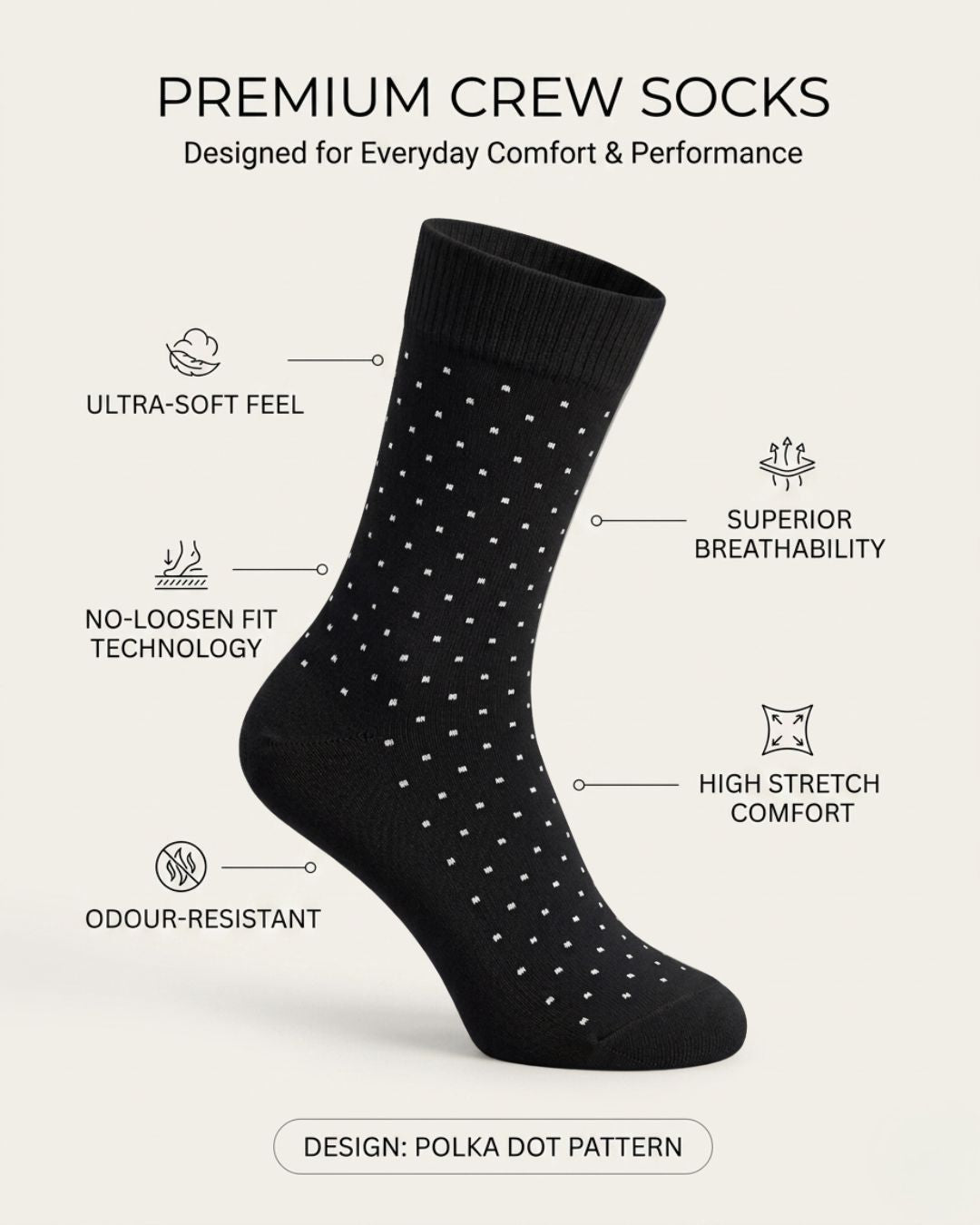 Polka Dot Edition - Black/White dots