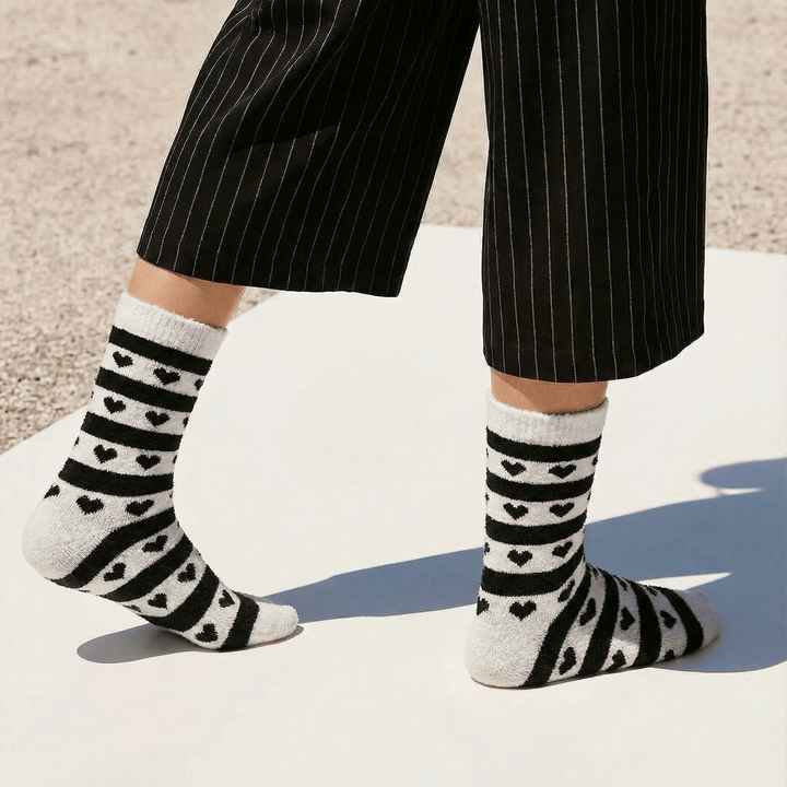 Pulse Furry Women’s Edition cosy socks made in India
-Sockscarving® Heartline Furry Edition-