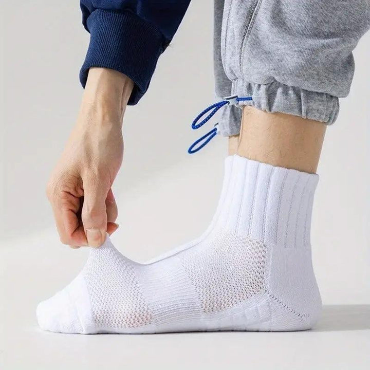 Cushioned sole vibrant crew socks – deep padded cotton sock for gym running and daily wear | Sockscarving®-Vibrant Edition – Cushioned Crew Socks with 180° Airflow Design (Unisex)-