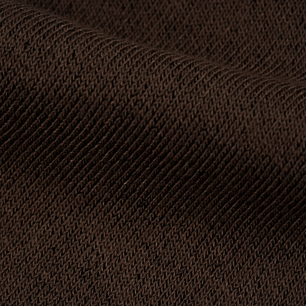 Close-up of brown fabric texture of bamboo socks