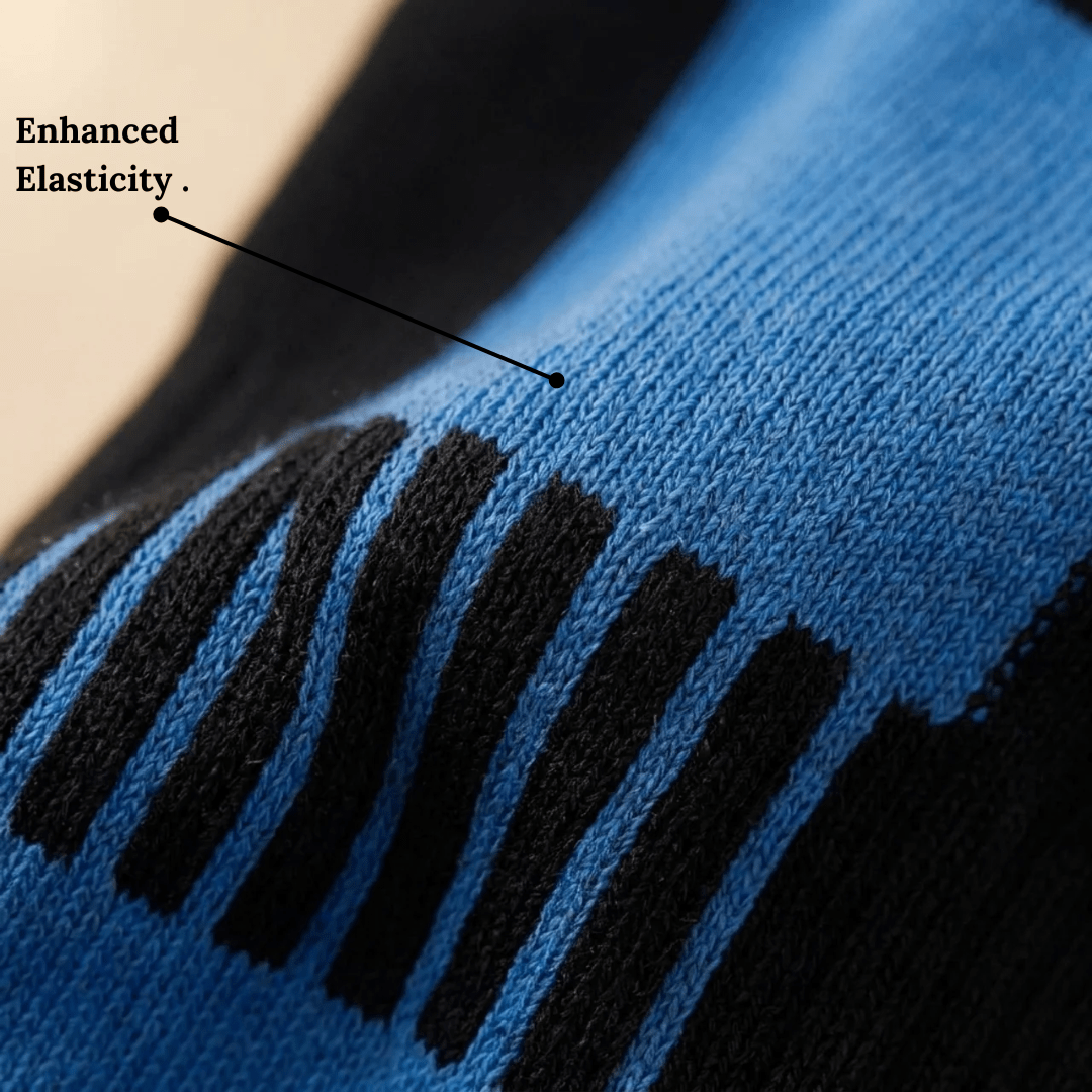 -Airofit Cushioned Ankle Socks-Blue/Black-